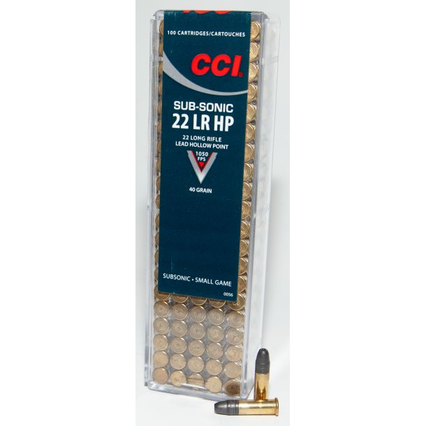 CCI 22 LR. SUBSONIC 40GR. 100 STK