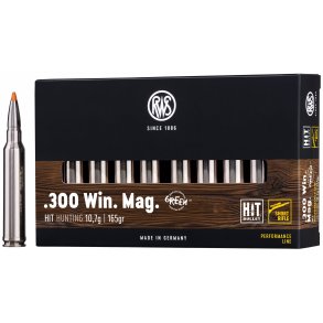 RWS 300 WIN MAG HIT 10,7GR SHORT BARREL BLYFRI