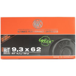 RWS 9,3X62 HIT BLYFRI 16,2G.