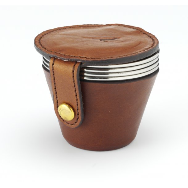 LAKSEN 4 CUP LEATHER CASE