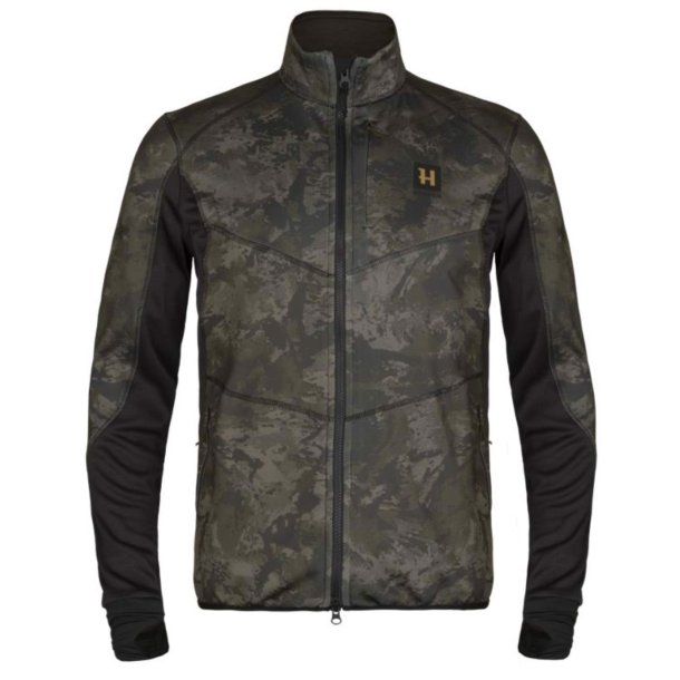 HRKILA NOCTYX CAMO FLEECE JAKKE. AXIS BLACK - BLACK