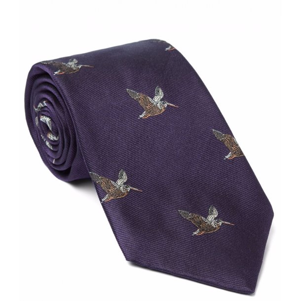 PURDEY SLIPS FLYING WOODCOCK, PURPLE