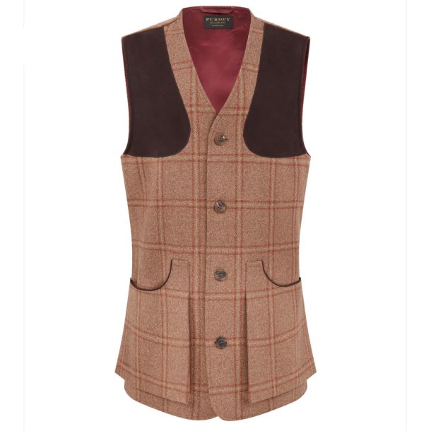 PURDEY MENS TWEED SHOOTING VEST BORTHWICK