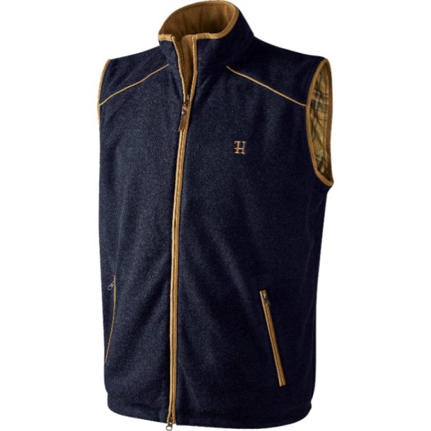 HRKILA SANDHEM FLEECE VEST, NAVY