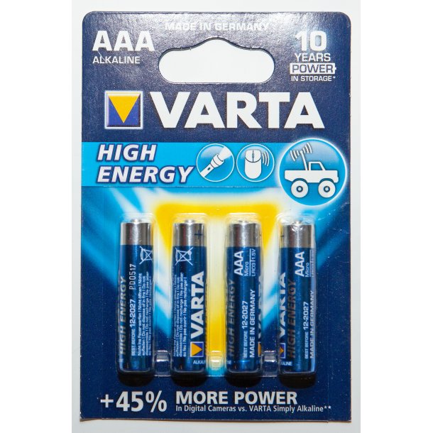 VARTA LR03 1,5V AAA 4 STK.