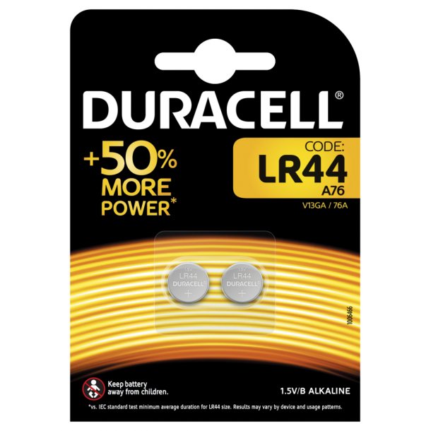 DURACELL 2 STK LR44