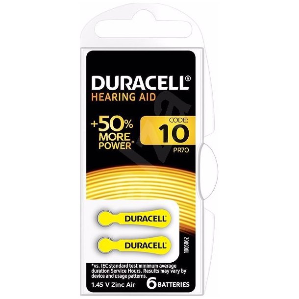 DURACELL DA10 6PAK