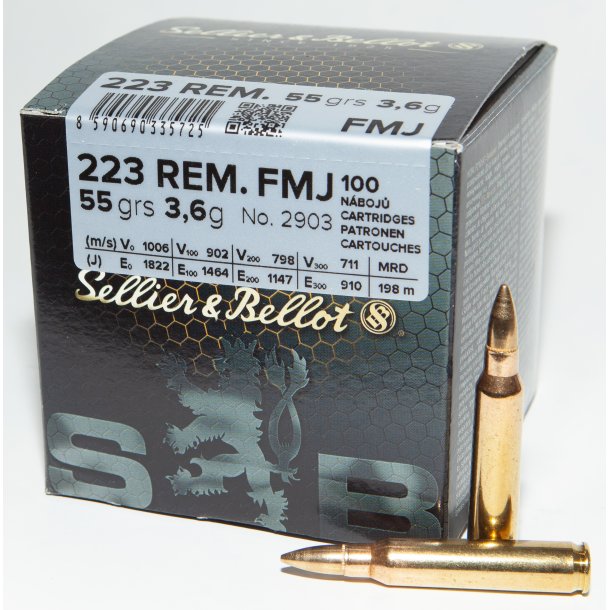 SELLIER & BELLOT  223 FMJ  3,6G.