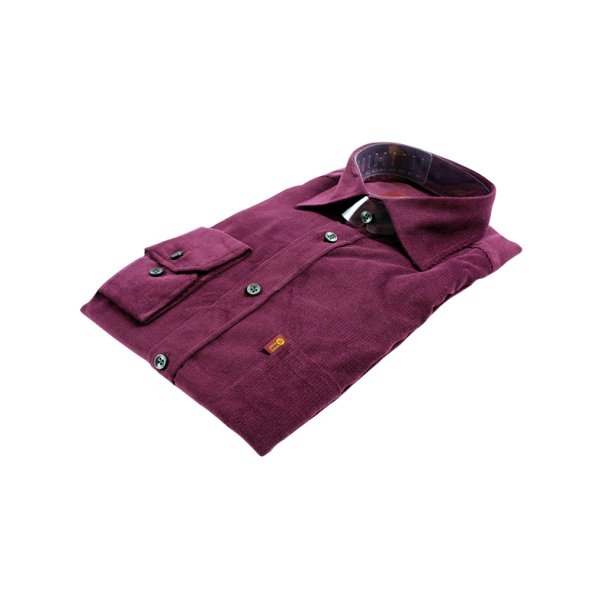 NORDHUNT CORDUROY HERRE SKJORTE BURGUNDY RD