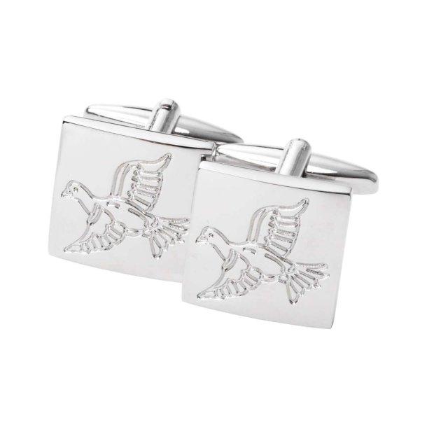 LAKSEN GROUSE CUFFLINKS SILVER