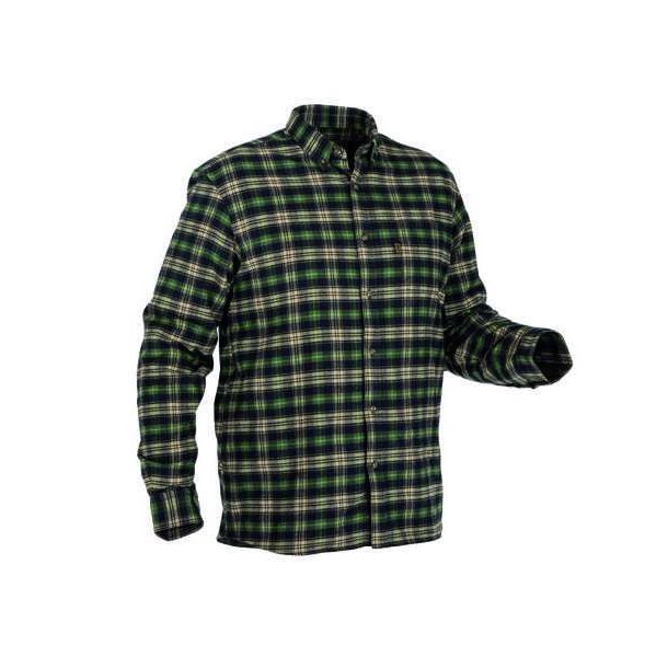 NH MELMORE FLANNEL SKJORTE. OLIVE