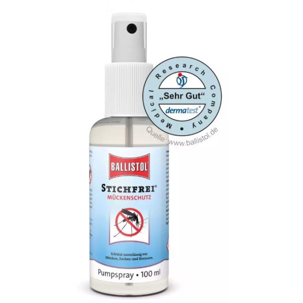 BALLISTOL 'STIKFRI' MYGGEBESKYTTELSE, 100ML