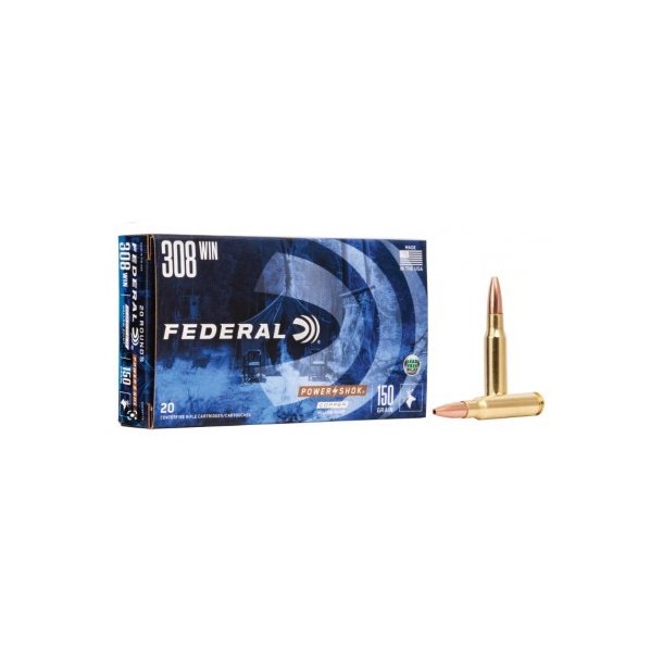 FEDERAL 308WIN POWER SHOCK COPPER 9,7G 150GR