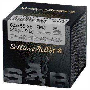 SELLIER & BELLOT  6,5X55 FMJ 9,1G