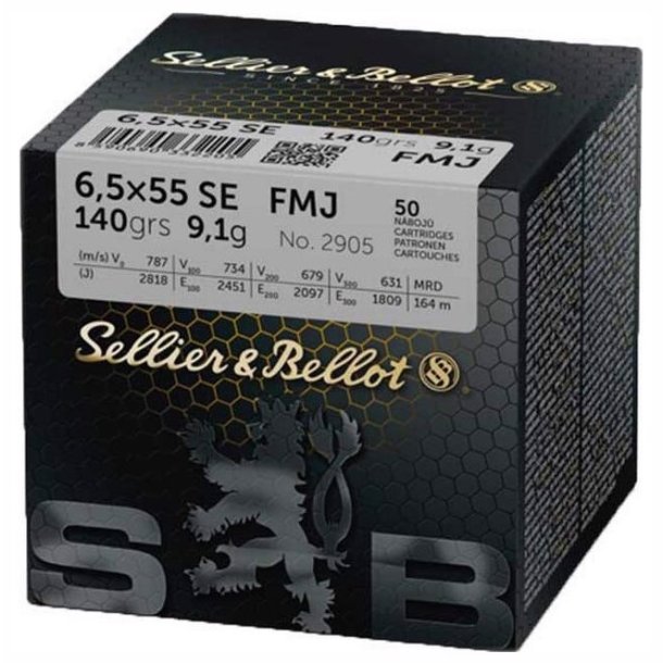 SELLIER & BELLOT  6,5X55 FMJ 9,1G