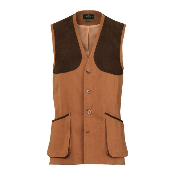 LAKSEN LUMLEY LEITH SHOOTING VEST, CAMEL