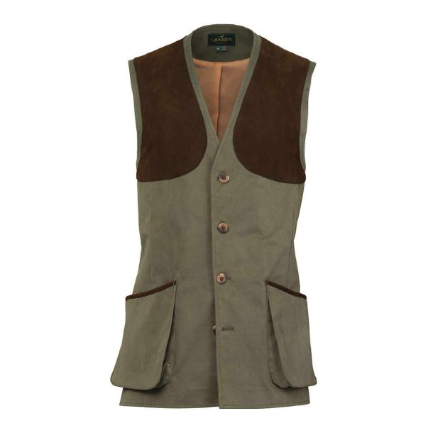 LAKSEN LUMLEY LEITH SHOOTING VEST, OLIVE