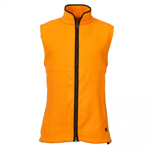 LAKSEN NORFOLK FLEECE VEST, ORANGE