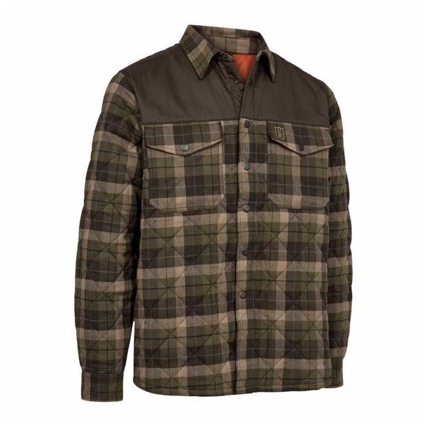 DEERHUNTER ELBERT VATTERET SKJORTE JAKKE, GREEN