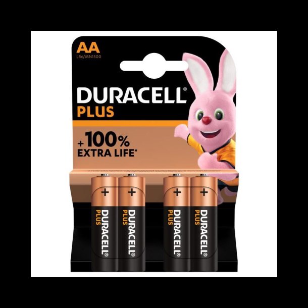 DURACELL AA  PLUS 4 PAK.