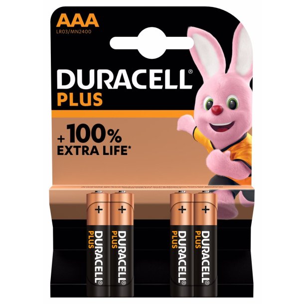 DURACELL AAA PLUS 4 STK.