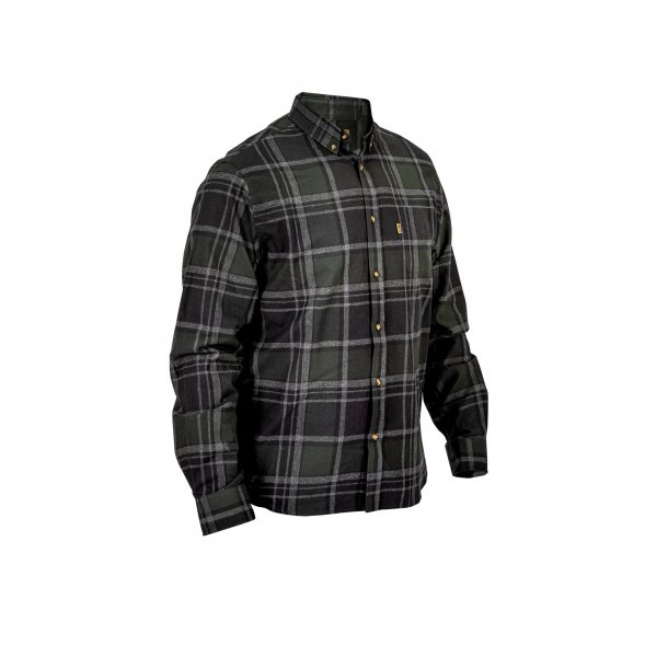 NORDHUNT MCDONNEL FLANNEL SKJORTE, GRN