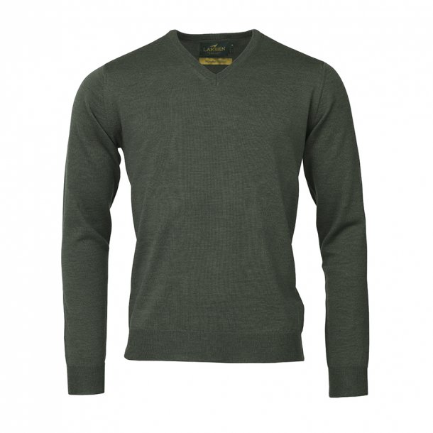 LAKSEN SUSSEX V-NECK, FOREST