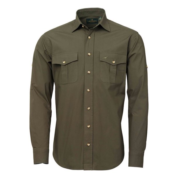 LAKSEN NAIROBI SKJORTE, OLIVE GREEN