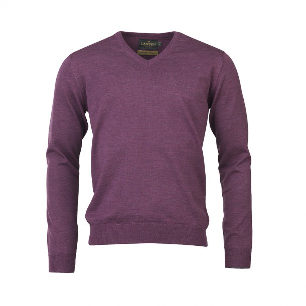 LAKSEN SUSSEX V-NECK, HEATHER