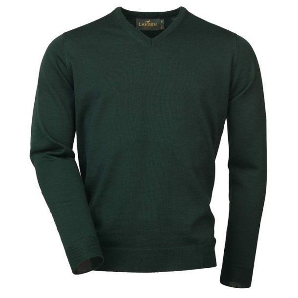 LAKSEN SUSSEX V-NECK, PINE