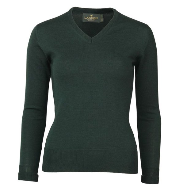 LAKSEN CARNABY V-NECK LADY, PINE