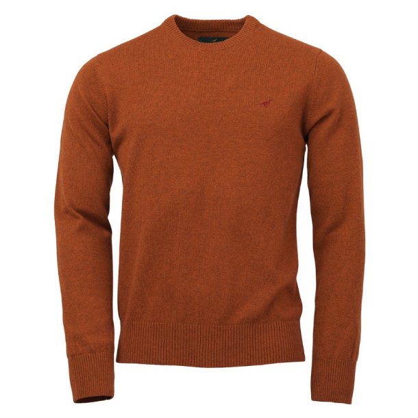 LAKSEN HOY O-NECK BLUSE, BURNT ORANGE