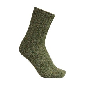 LAKSEN FIRENZE WOOL BLEND SOCKS, OLIVE