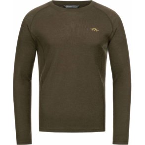BLASER JONAR MERINO BLUSE, DARK BROWN