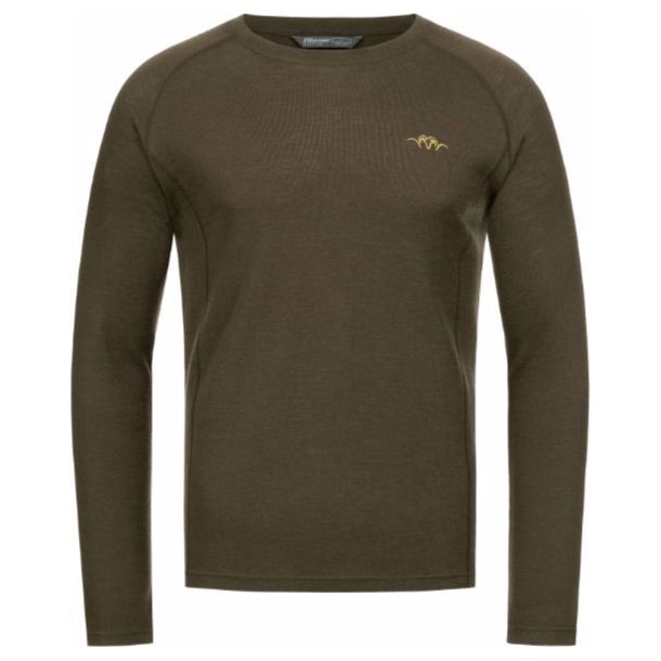 BLASER JONAR MERINO BLUSE, DARK BROWN