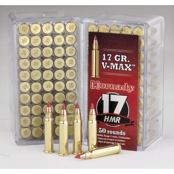 HORNADY 17 HMR. V-MAX.  17GR.