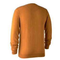 DEERHUNTER KINGSTON STRIKTRJE V-HALS, GUL