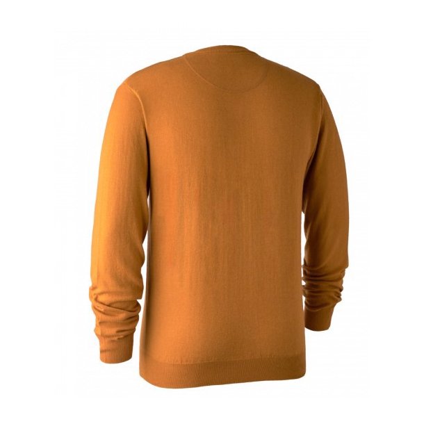 DEERHUNTER KINGSTON STRIKTRJE V-HALS, GUL