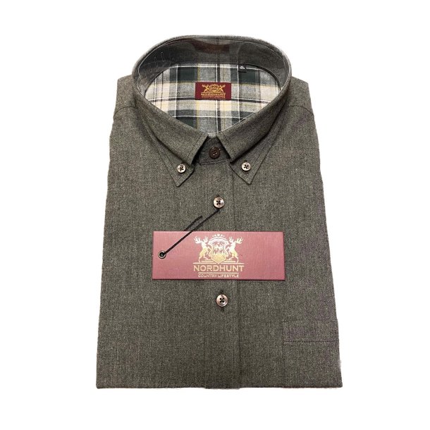 NORDHUNT HERRINGBONE FLANNEL SKJORTE