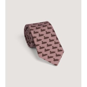 PURDEY DECOY DUCK TIE, TAUPE