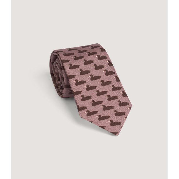 PURDEY DECOY DUCK TIE, TAUPE