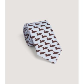 PURDEY DECOY DUCK TIE, SKY BLUE