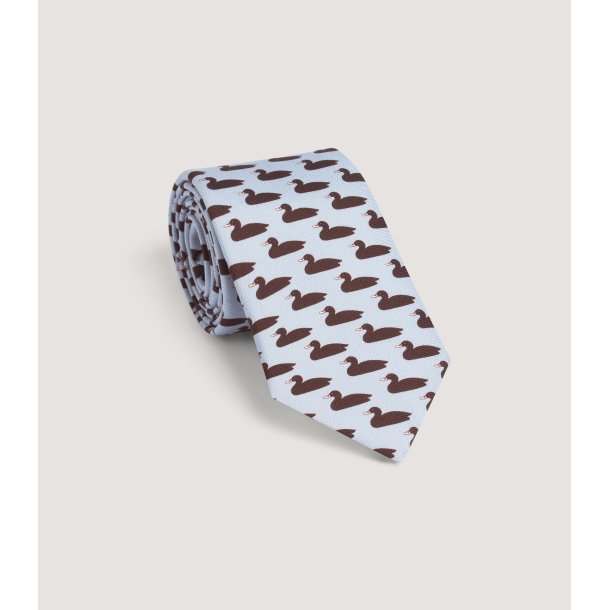 PURDEY DECOY DUCK TIE, SKY BLUE