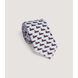 PURDEY DECOY DUCK TIE, SKY BLUE