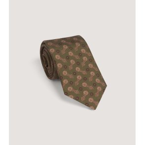 PURDEY BARREL BLOSSOM TIE, DRAB 