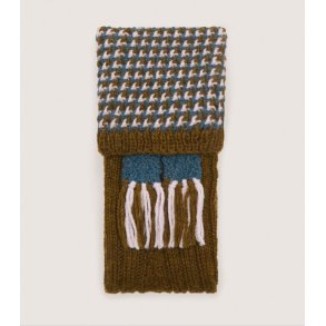 PURDEY PENTIRE CROSS KNIT SOCKS-GARTER,  LODEN