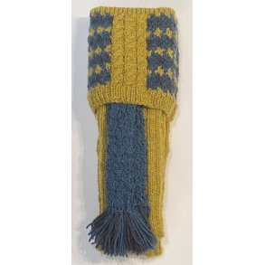 PURDEY HAWKERS ORKNEY ALPACA SOCK, MUSTARD