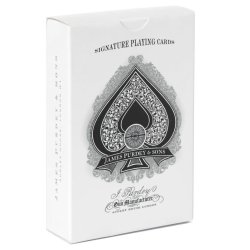 PURDEY ENGRAVING PLAYING CARDS, SILVER