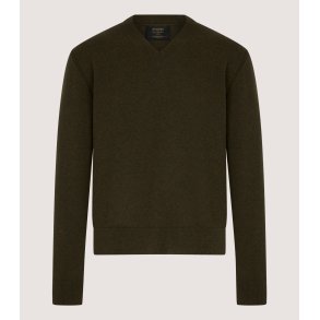 PURDEY ENSAY OUTDOOR V-NECK SWEATER, LODEN