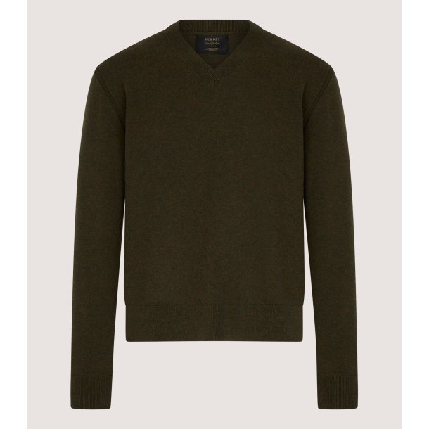 PURDEY ENSAY OUTDOOR V-NECK SWEATER, LODEN